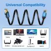 1m Cat 8 Ethernet Cable 40Gbps High Speed LAN (Gold) - 5
