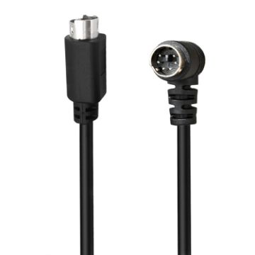 Mini DIN 6 Pin Extension Cable 1.8m (Male Elbow to Male Straight) - 1
