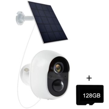 Graffit Home Ultra-HD Solar WiFi Camera, 128GB Memory, US Plug - 1