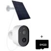 3MP Outdoor HD Solar WiFi Camera with 64GB Memory Card (US Plug) - 1
