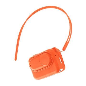 Insta360 GO 3 Camera Silicone Case with Lens Cap & Strap - Orange - 1