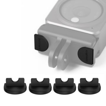 Sunnylife DC339 Silicone Anti-release Plug for DJI Action 2 - 4 PCS (Black) - 1