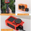 DJI Osmo Action 5 Pro Silicone Protective Case with Lanyard - Red - 9