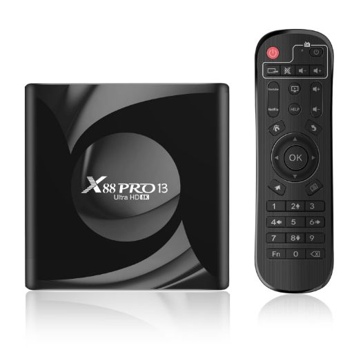 X88 Pro 13 Android 13.0 TV Box, RK3528, 2GB+16GB, EU Plug, Remote - 1