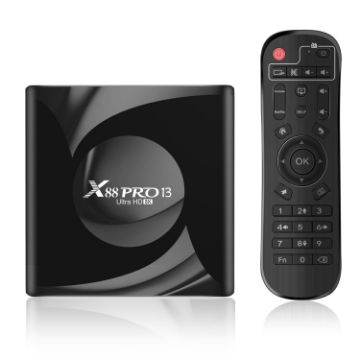 X88 Pro 13 Android 13.0 TV Box, RK3528 Quad-Core, 4G+64GB, US Plug - 1