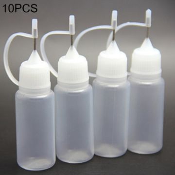 10 PCS PET Pinhole E-cigarette Oil Bottles - 5ml Capacity - 1