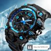 SKMEI 1155B Men's Waterproof Sports Watch, Large Dial, Denim Blue - 7