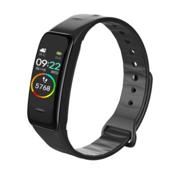 C1 Smart Bracelet: 0.96" Color Screen, IP67, Sleep/Heart Rate/BP Monitor - 1