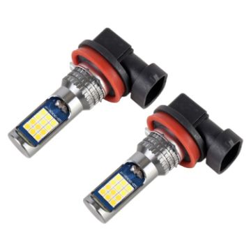 H11/H8 Car Fog Lights 2PCS 24LEDs SMD-3030 White/Gold DC12-24V 8.6W - 1
