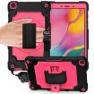 Samsung Tab A 8.0 (2019) T290 Shockproof Case, 360 Rotation, Black/Rose - 1