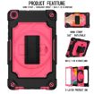 Samsung Tab A 8.0 (2019) T290 Shockproof Case, 360 Rotation, Black/Rose - 2