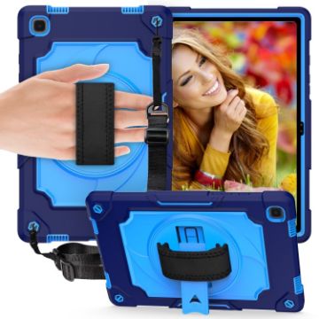 Samsung Galaxy Tab A7 10.4 Case 360 Rotation Shockproof Navy Blue - 1