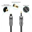 EMK 5m Digital Optical Audio Cable OD6.0mm Toslink to Mini Toslink - 5