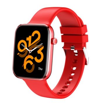 Z15 1.69" Touch Screen Smart Watch, IP67 Waterproof, Red, Health Monitoring - 1