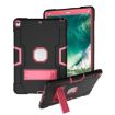 Shockproof Silicone + PC Case with Holder for iPad Pro/Air 10.5" (Black/Rose) - 1