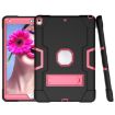 Shockproof Silicone + PC Case with Holder for iPad Pro/Air 10.5" (Black/Rose) - 2