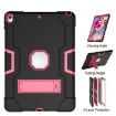 Shockproof Silicone + PC Case with Holder for iPad Pro/Air 10.5" (Black/Rose) - 6