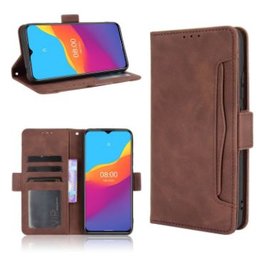 Ulefone Note 10 Brown Leather Flip Case with Card Slots & Photo Frame - 1