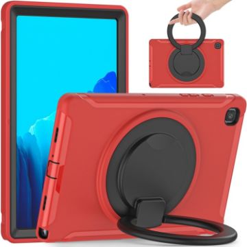 Shockproof Red Case for Samsung Galaxy Tab A7 10.4 2020 with Handle & Pen Slot - 1