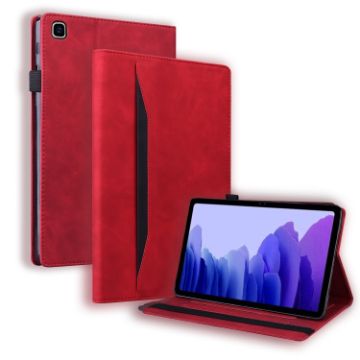 Samsung Galaxy Tab A7 10.4 2020 Red Leather Case with Holder & Slots - 1