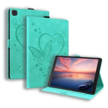 Samsung Galaxy Tab A 8.0 (2019) Butterfly Flip Leather Case - Green - 1