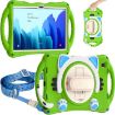 Samsung Galaxy Tab A7 10.4 2020 Cat King Kids Shockproof Case Green - 2