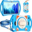Samsung Galaxy Tab A7 10.4 2020 Cat King Kids Shockproof Case Blue - 2