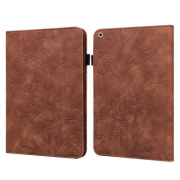 Brown Lace Flower Embossed Leather Case for iPad Pro 10.5/10.2 - 1