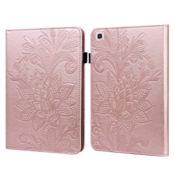 Rose Gold Lace Flower Leather Case for Samsung Galaxy Tab A7 10.4 2020 - 1