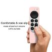 Silicone Case Cover with Rope for Apple TV 4K 4th Siri Remote (White) - 4