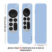 Silicone Case Cover with Rope for Apple TV 4K 4th Siri Remote (Black) - 3