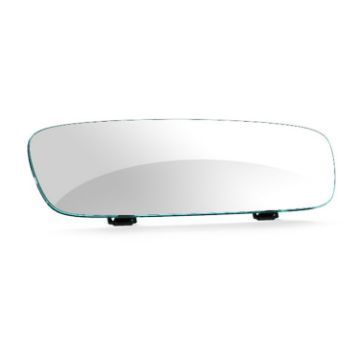 Curved Frameless Rearview Mirror 300mm 3R-339 White Car Retrofit - 1