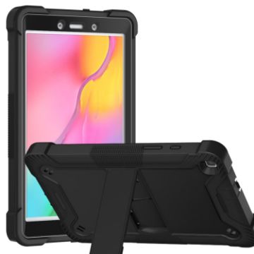 Samsung Galaxy Tab A 8.0 2019 Shockproof Case with Holder - Black - 1