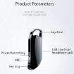 V11 Keychain HD Voice Recorder Pen, 32GB Capacity, Black - 5
