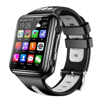 W5 1.54" Dual Camera Smart Watch, SIM/GPS/Temp, 2GB+16GB, Black Grey - 1