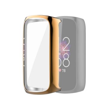 Fitbit Luxe Rose Gold TPU Electroplating Protective Case Cover - 1