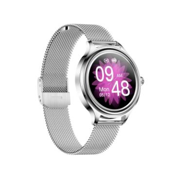 ZX10 Women's Smart Watch, 1.09" HD, IP68, Sleep & Heart Rate Monitor, Silver - 1