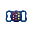 Dual-Color Shockproof Silicone Pet Collar Case for AirTag (Blue/Red/Yellow) - 1