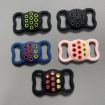 Dual-Color Shockproof Silicone Pet Collar Case for AirTag (Blue/Red/Yellow) - 3