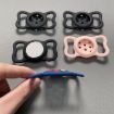 Dual-Color Shockproof Silicone Pet Collar Case for AirTag (Pink Red Green) - 5