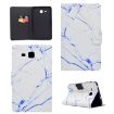 Galaxy Tab A 7.0 (2016) T280 White Marble Flip Case with Holder & Card Slot - 1