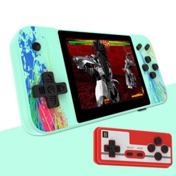 G3 Macaron 3.5" Screen Handheld Console, Dual Players, 800 Games, Green - 1