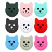 Cute Cartoon Pet Collar Tracker Case for AirTag - Dark Green Silicone - 2