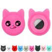 Naughty Smile Cute Cartoon Pet Collar AirTag Tracker Case (White) - 3