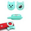Red Silicone Case for AirTag - Naughty Smile Cute Cartoon Pet Collar Tracker - 4