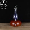Wood Essential Oil Diffuser Aromatherapy Machine, UK Plug, Dark Brown - 1