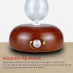 Wood Essential Oil Diffuser Aromatherapy Machine, UK Plug, Dark Brown - 4