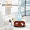 Wood Essential Oil Diffuser Aromatherapy Machine, UK Plug, Dark Brown - 8