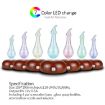Wood Essential Oil Diffuser Aromatherapy Machine, US Plug (Dark Brown) - 7