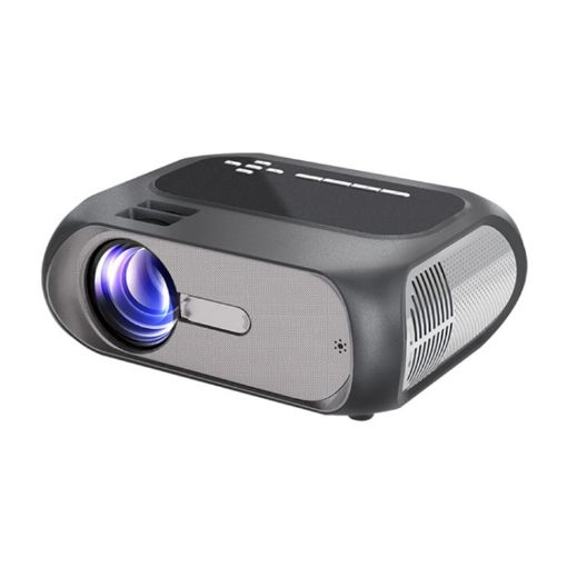 T7 1080P 200 ANSI Portable LED HD Projector, EU Plug, Black - 1